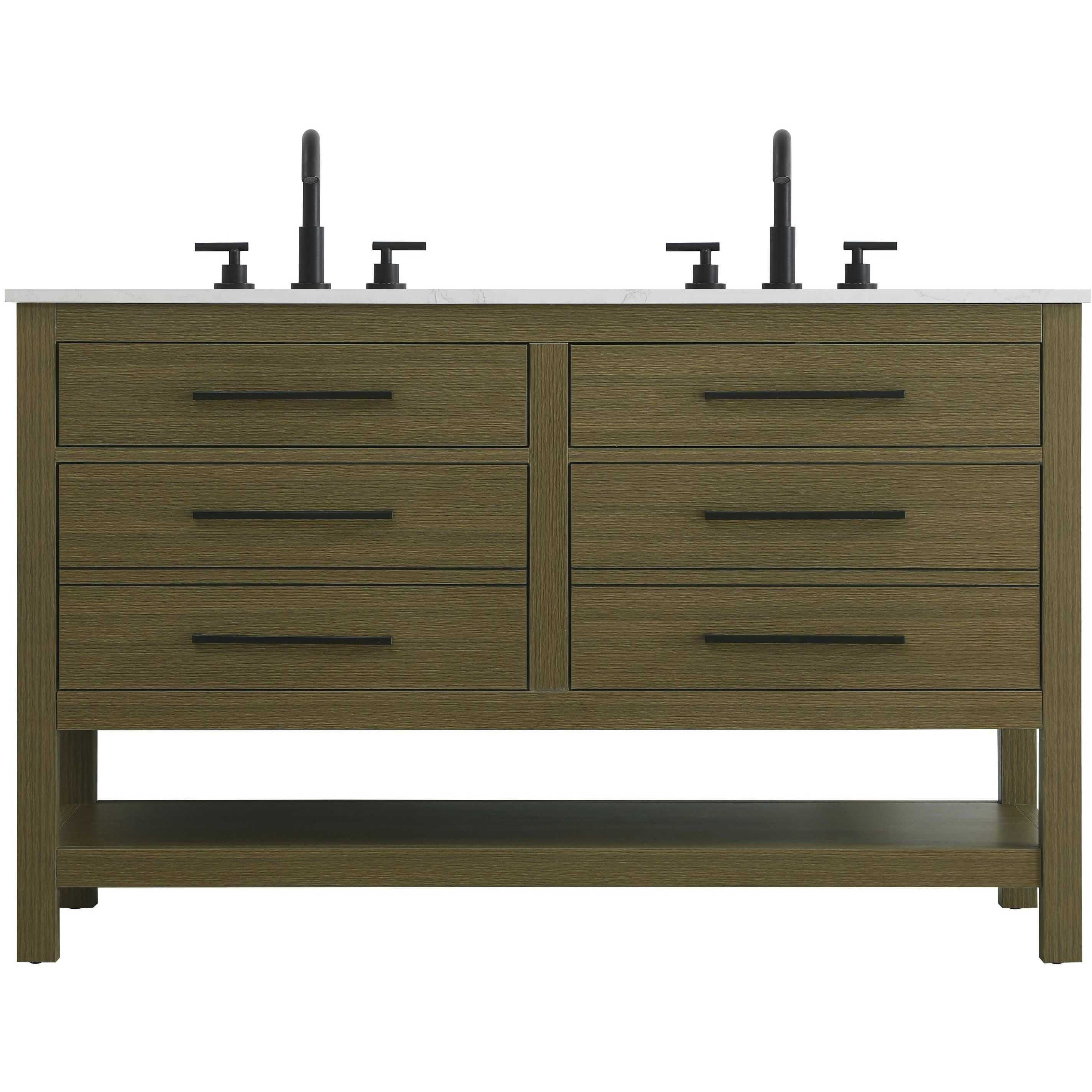 Karson 54 X 34 inch Chestnut Brown Bathroom Vanity Cabinet in 2