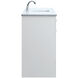 Cooper 60 X 19 X 34 inch White Vanity Sink Set