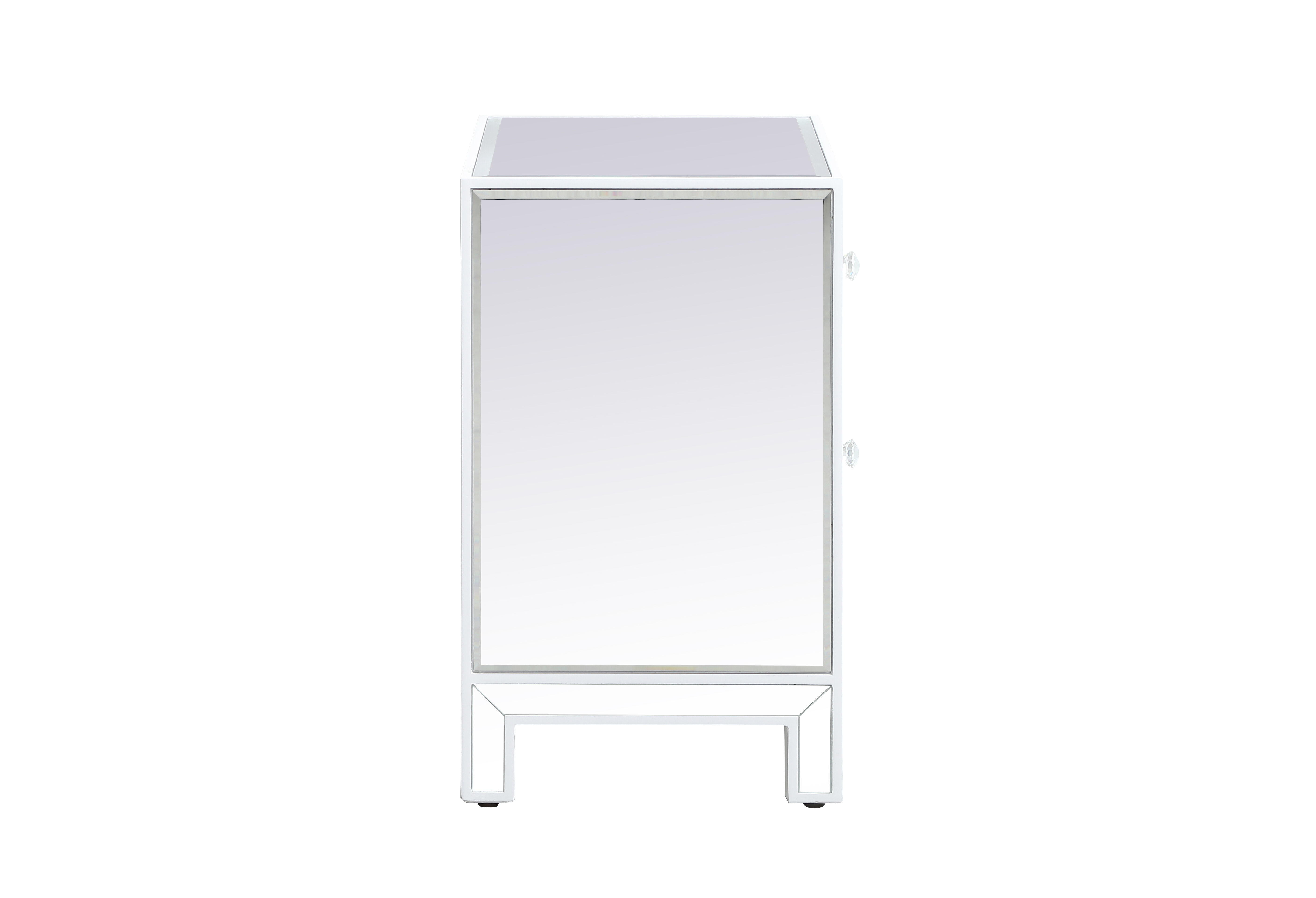 Reflexion 24 X 21 inch White Nightstand