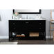 Theo 60 X 22 X 34 inch Black Vanity Sink Set