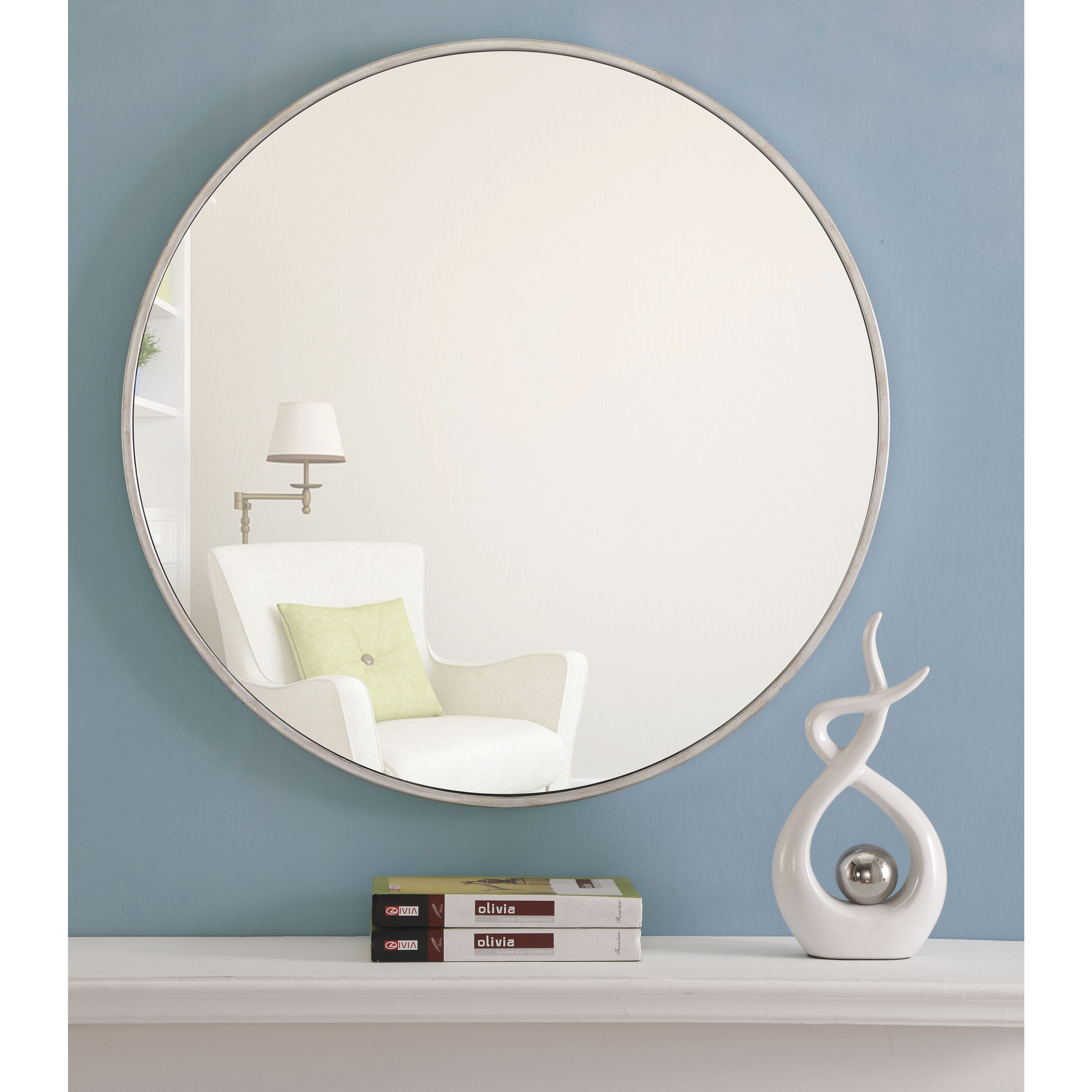 Eternity 28 X 28 inch Silver Wall Mirror