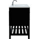 Theo 60 X 22 X 34 inch Black Vanity Sink Set
