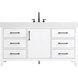 Nathan 60 X 34 inch White Bathroom Vanity Cabinet
