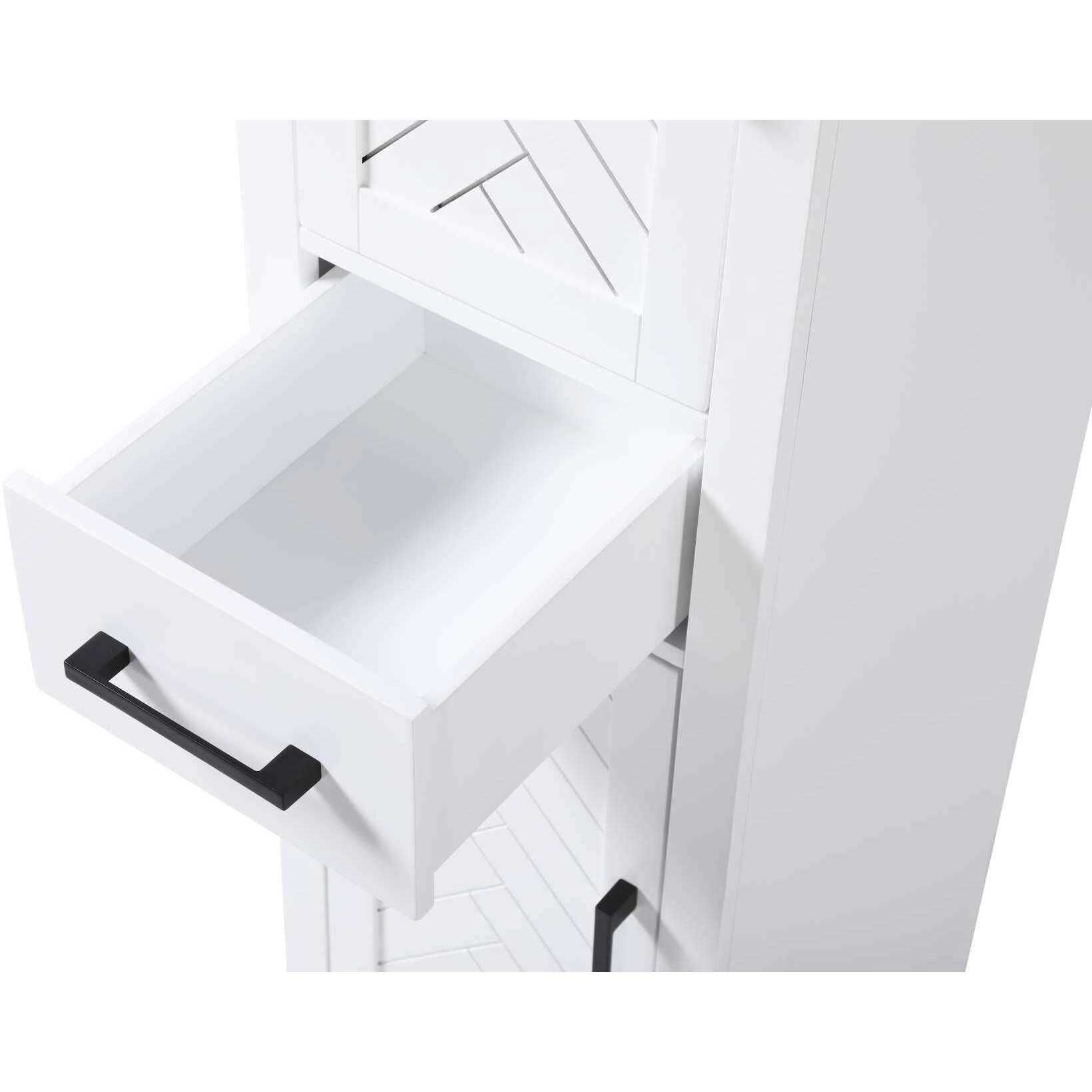 Chase White Bathroom Storage Cabinet