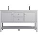 Heath 60 X 21.5 X 35 inch Grey Vanity Sink Set