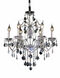 St. Francis 6 Light 24 inch Chrome Dining Chandelier Ceiling Light in Royal Cut