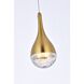 Amherst 1 Light 5 inch Satin Gold Pendant Ceiling Light