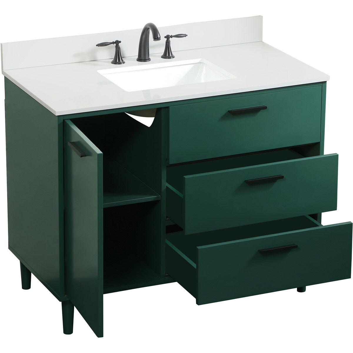 Baldwin 42 X 22 X 34 inch Green Vanity Sink Set