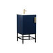 Eugene 19 X 18 X 33.5 inch Blue Vanity Sink Set