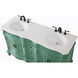 Danville 60 X 21 X 36 inch Vintage Mint Vanity Sink Set