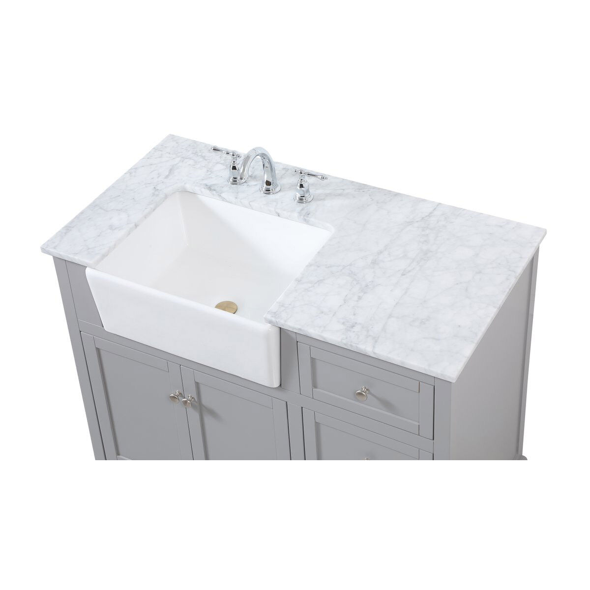 Franklin 42 X 22 X 34.75 inch Grey Bathroom Vanity Cabinet