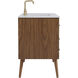Boise 48 X 34 inch Walnut Brown Vanity Sink Set