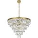 Josephine 13 Light 27.5 inch Satin Gold Chandelier Ceiling Light