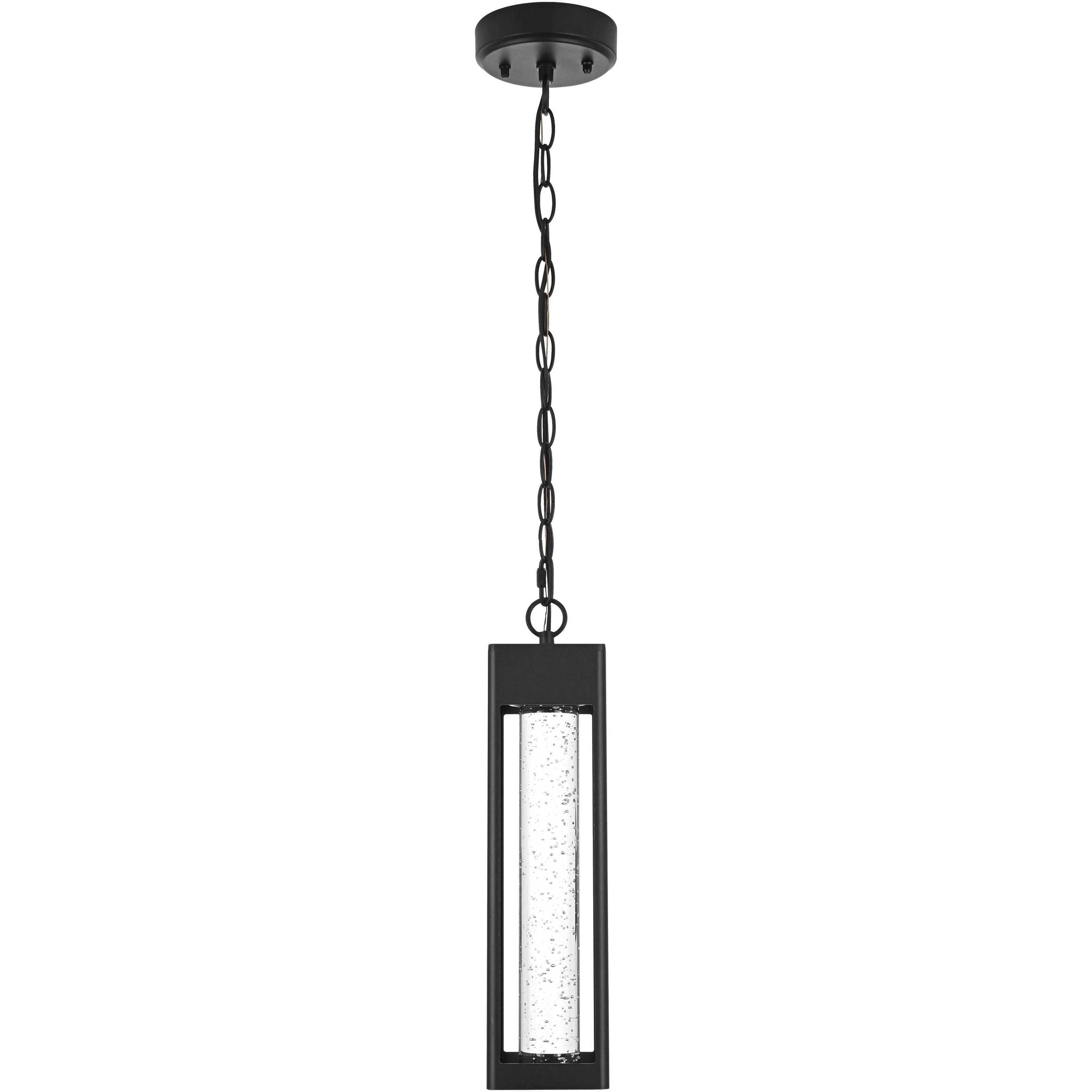 Amaris 1 Light 4 inch Black Outdoor Pendant