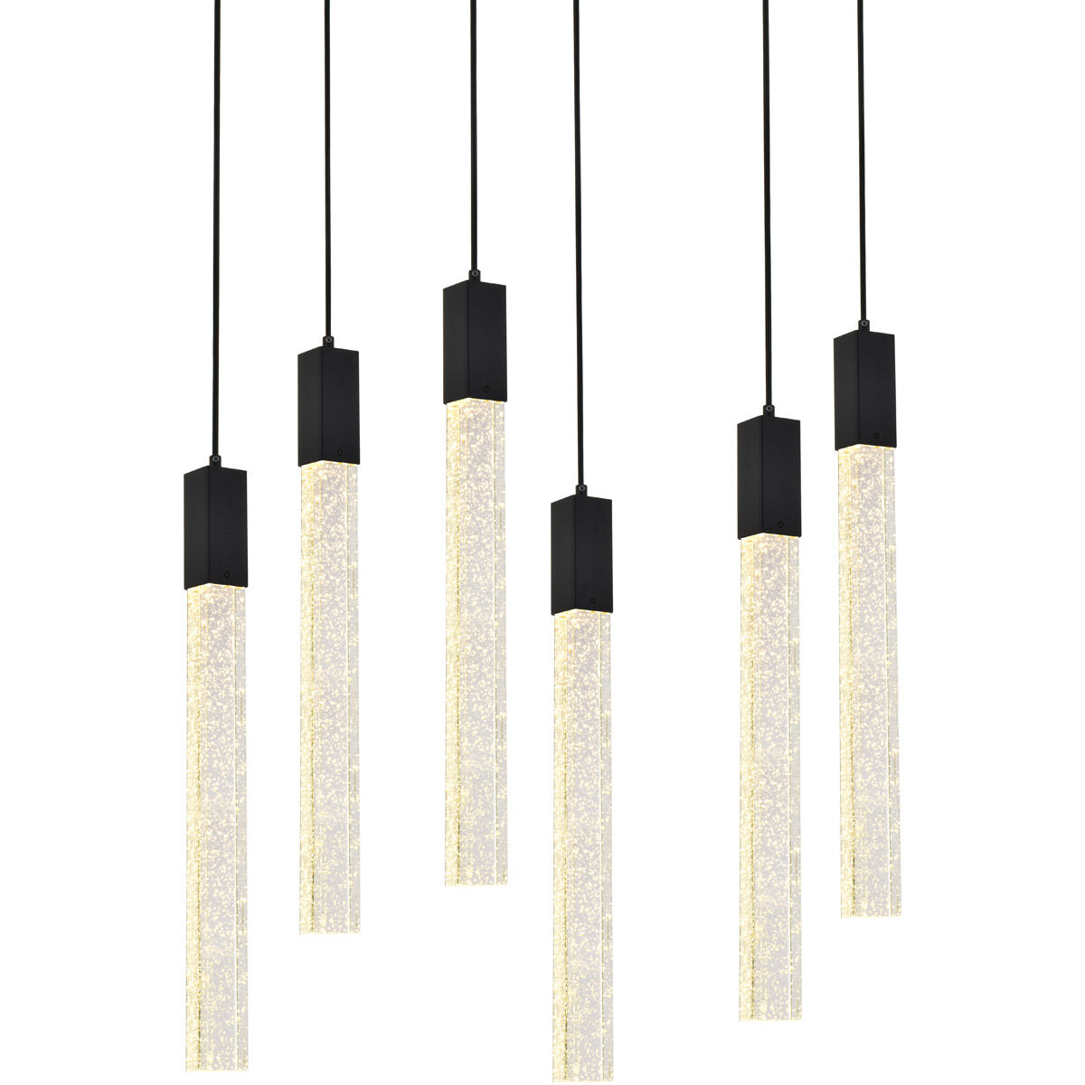 Weston 6 Light 32 inch Black Pendant Ceiling Light