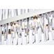 Serephina 20 Light 36 inch Chrome Linear Chandelier Ceiling Light