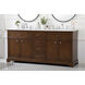 Americana 72 X 22 X 35 inch Teak Vanity Sink Set