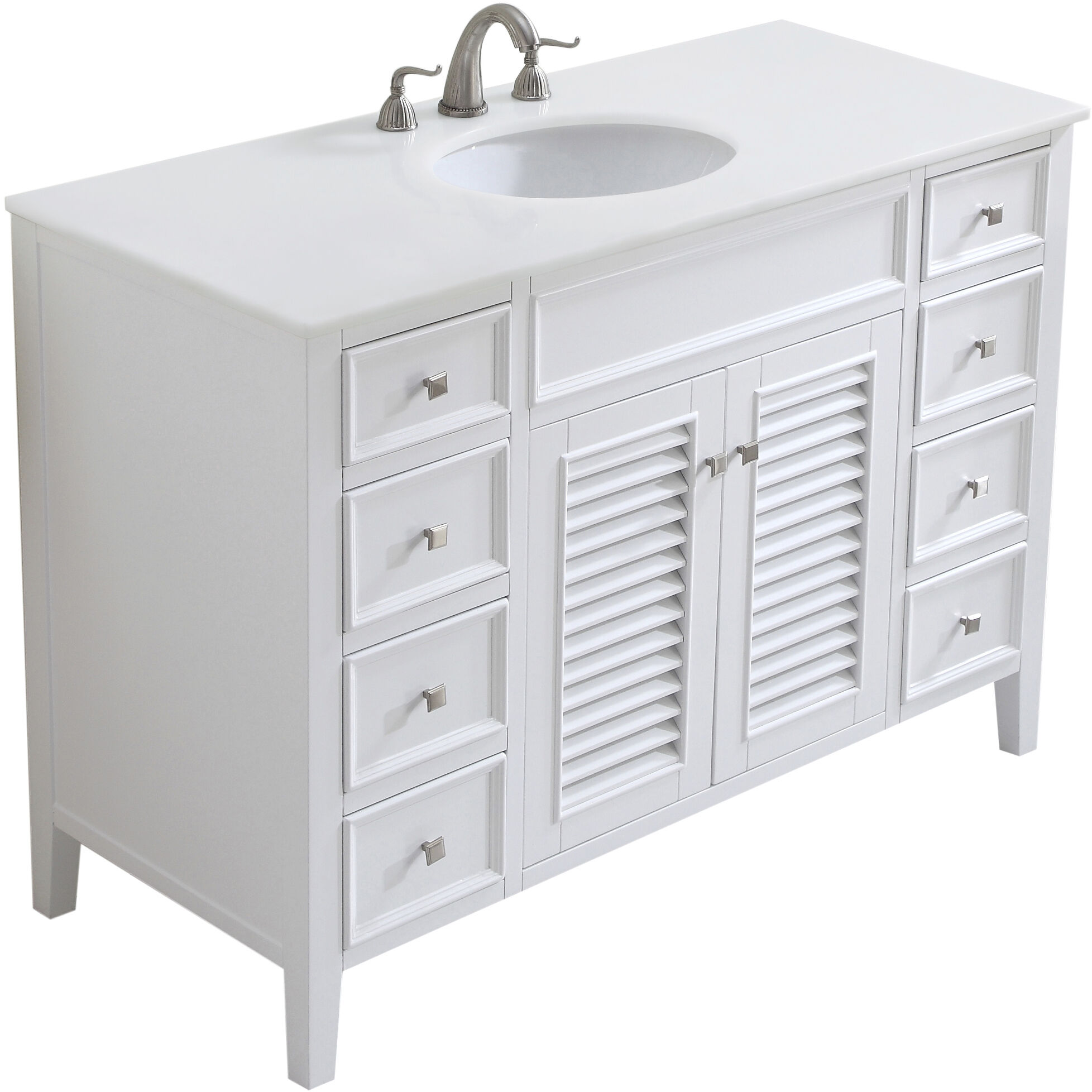 Cape Cod 48 X 21 X 35 inch Antique White Vanity Sink Set