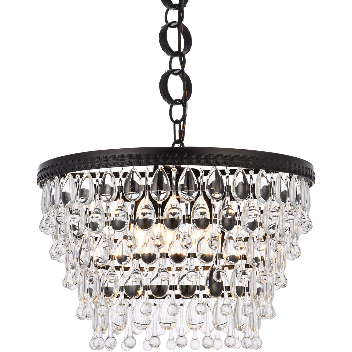 Nordic 5 Light 19 inch Black Pendant Ceiling Light