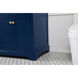 Franklin 60 X 22 X 35 inch Blue Bathroom Vanity Cabinet