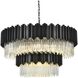 Willow 16 Light 40 inch Black Chandelier Ceiling Light