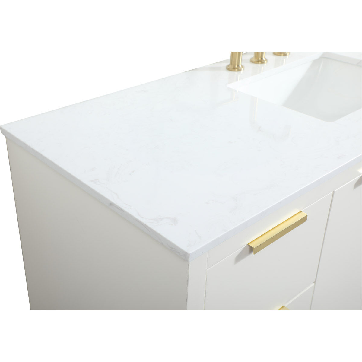 Blake 60 X 22 X 34 inch White Vanity Sink Set in 1