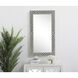Oullette 36 X 20 inch Chevron Wall Mirror