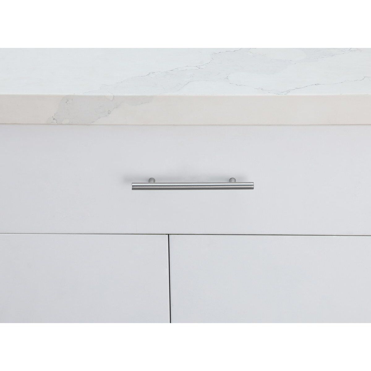 Quinn Brushed Nickel Hardware Drawer Pull, Set of 10