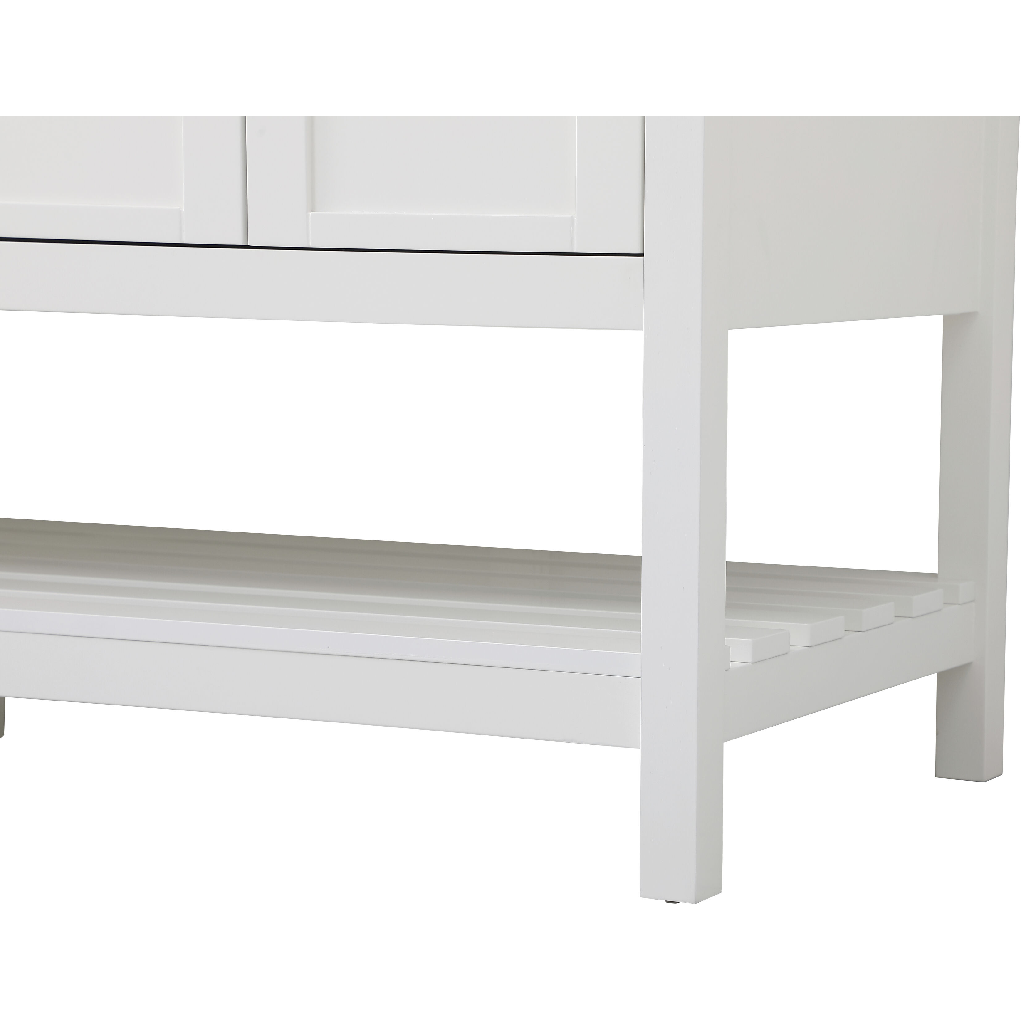 Theo 60 X 22 X 34 inch White Vanity Sink Set