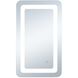 Genesis 30 X 27 inch Glossy White LED Mirror
