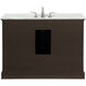 Americana 48 X 35 inch Teak with Carrara White Marble Vanity Set 