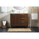 Baldwin 42 X 22 X 34 inch Walnut Vanity Sink Set