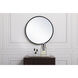 Eternity 18 X 18 inch Black Wall Mirror