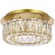 Monroe 1 Light 12 inch Gold Flush Mount Ceiling Light