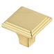 Wilow Brushed Gold Hardware Cabinet Knob, Set of 10