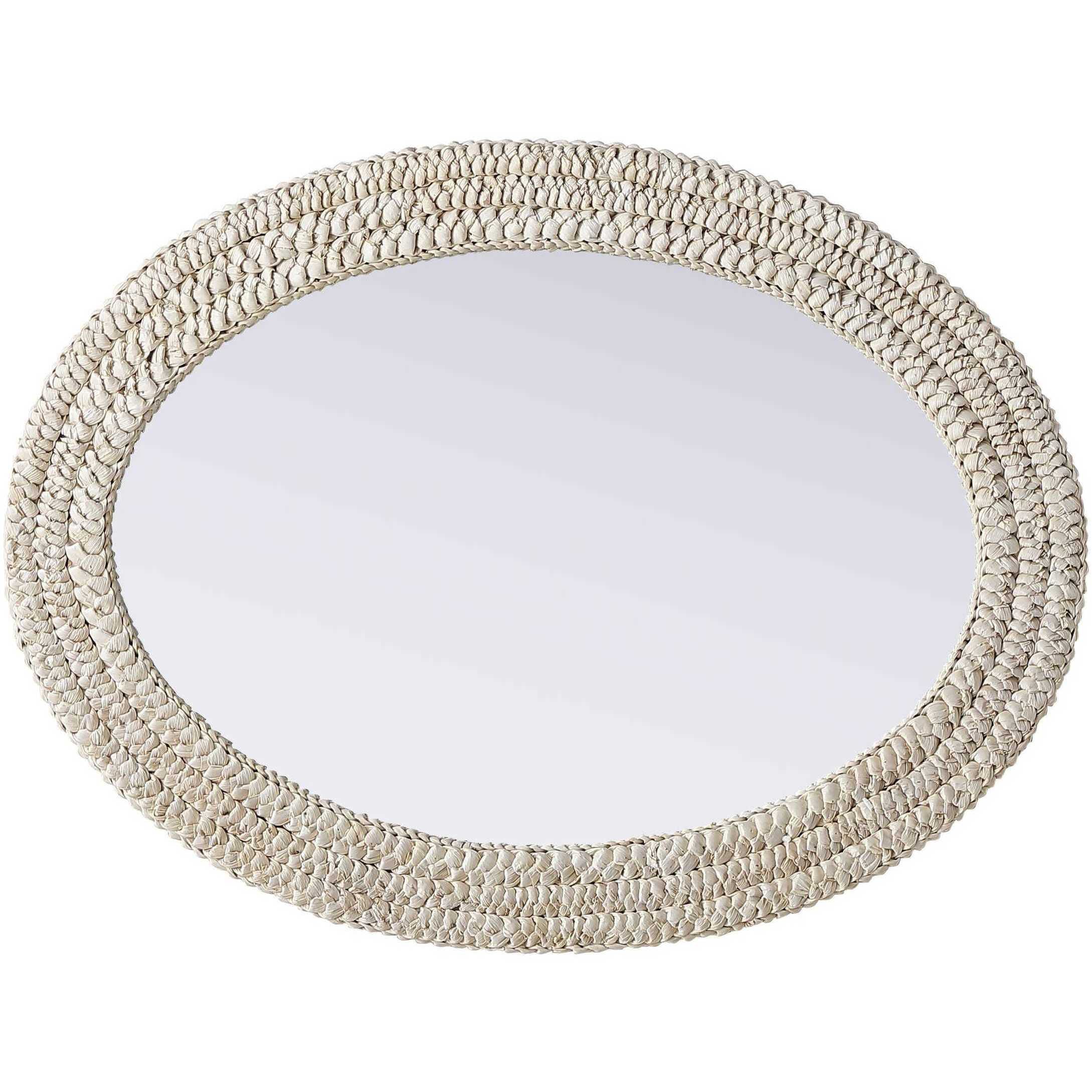 Marlowe 36 X 27 inch Linen White Mirror