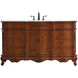 Danville 60 X 21 X 36 inch Teak Vanity Sink Set