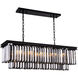 Sydney 12 Light 40 inch Matte Black Chandelier Ceiling Light, Urban Classic