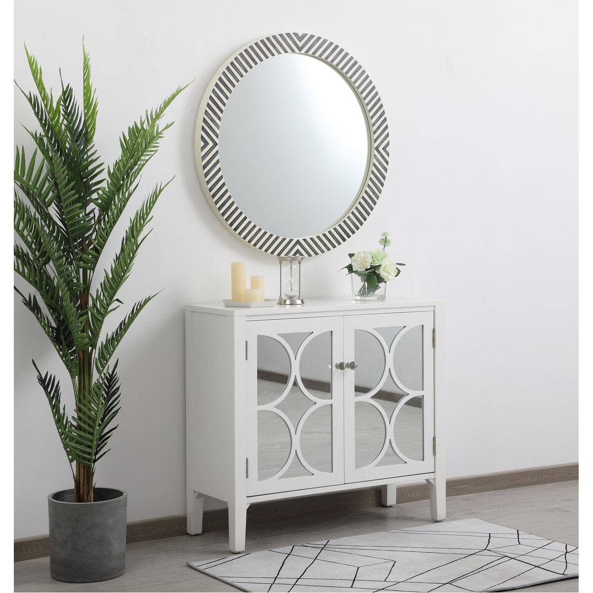 Colette 32 X 32 inch Chevron Wall Mirror