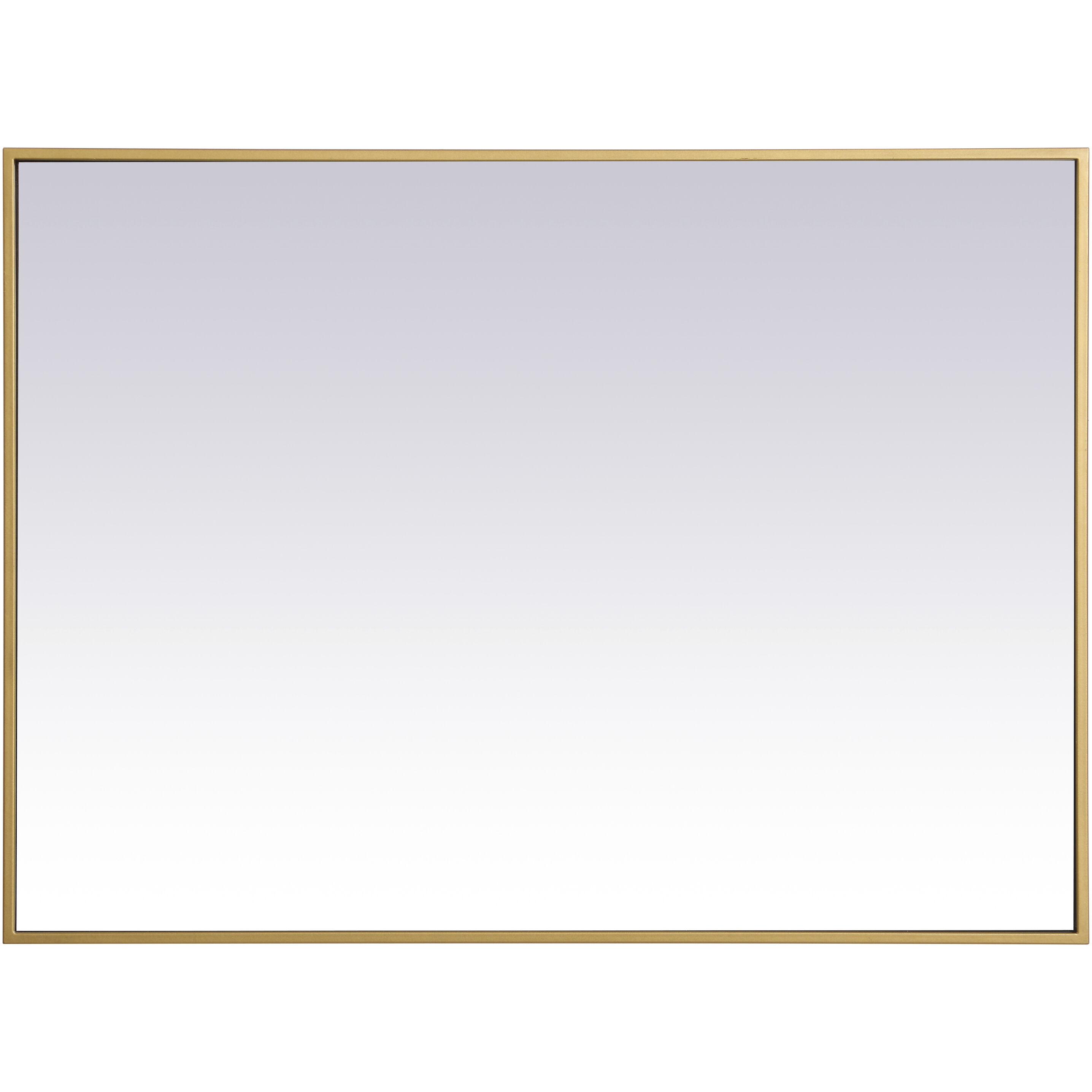 Monet 36 X 27 inch Brass Wall Mirror