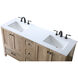 Soma 60 X 19 X 34 inch Natural Oak Vanity Sink Set