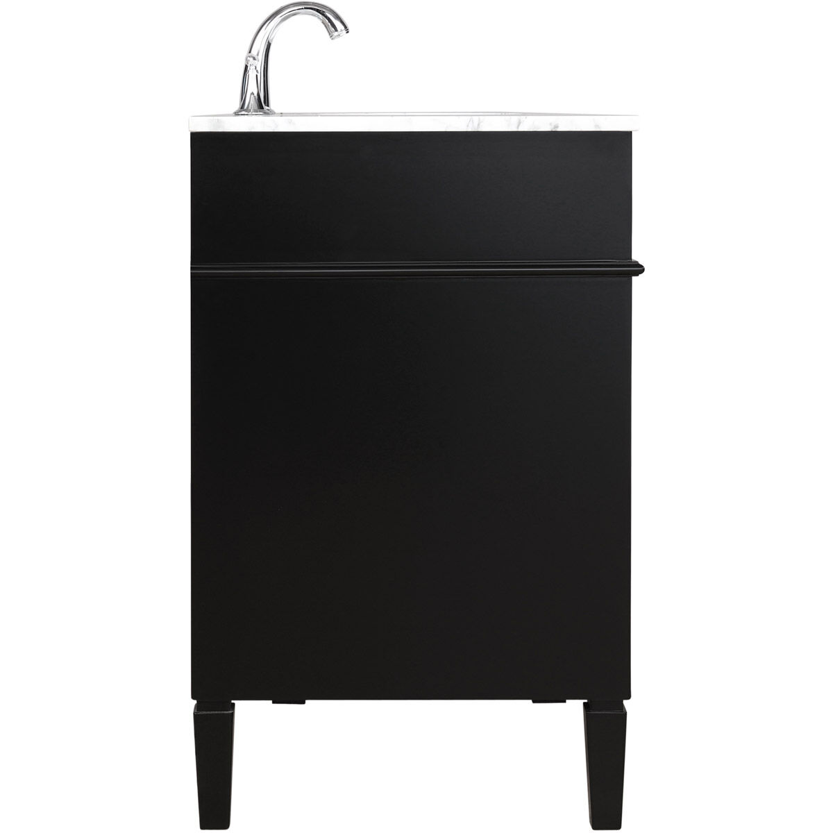 Park Avenue 40 X 21.5 X 35 inch Black Vanity Sink Set