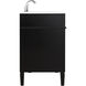 Park Avenue 40 X 22 X 35 inch Black Vanity Sink Set