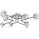 Eren 8 Light 31 inch Chrome Flush Mount Ceiling Light