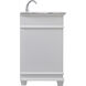 Wesley 48 X 22 X 35 inch White Vanity Sink Set