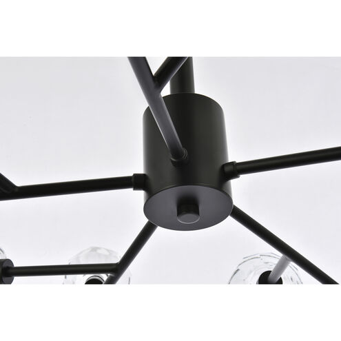 Graham 15 Light 42 inch Black Pendant Ceiling Light