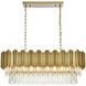 Willow 9 Light 14 inch Satin Gold Chandelier Ceiling Light