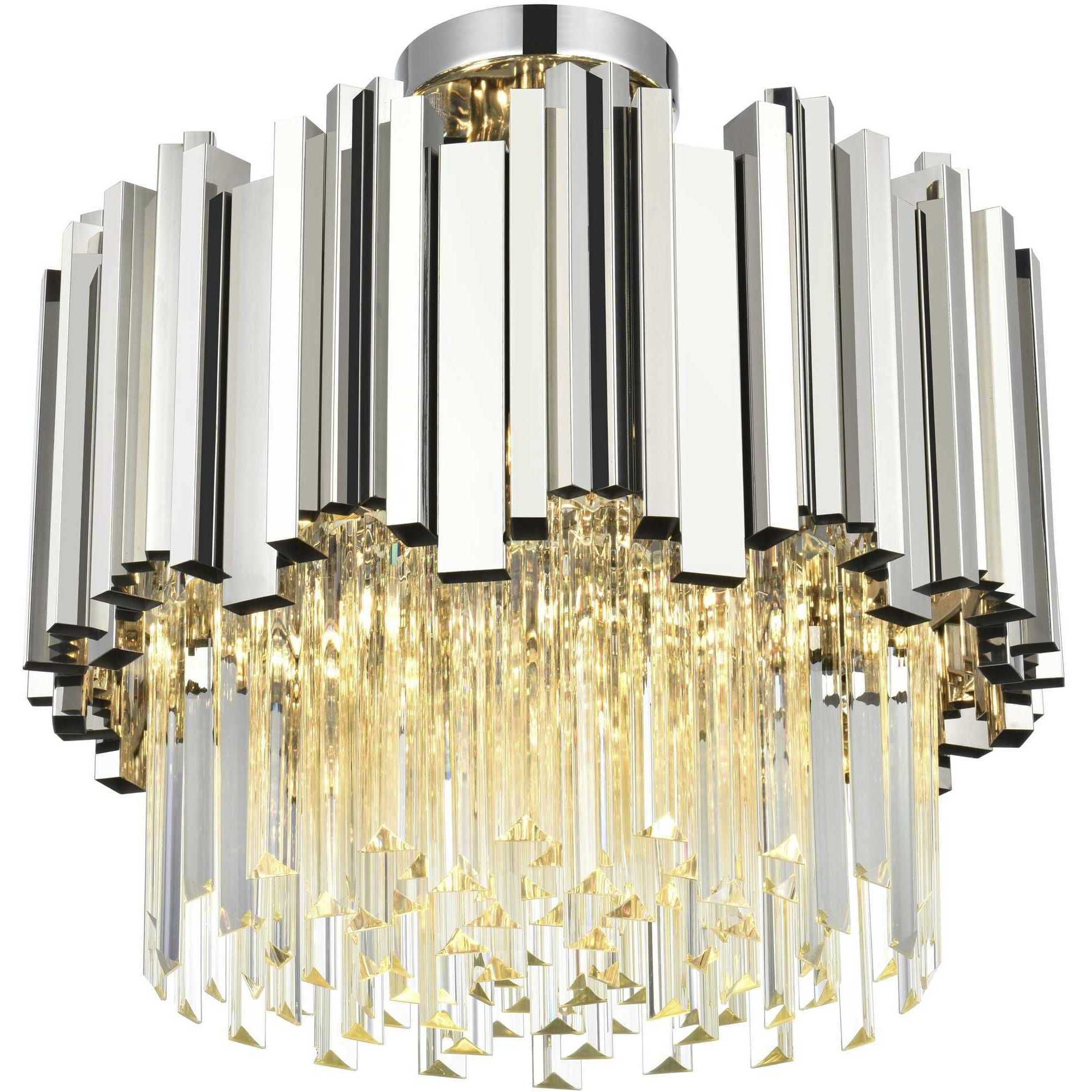 Willow 4 Light 16 inch Chrome Flush Mount Ceiling Light