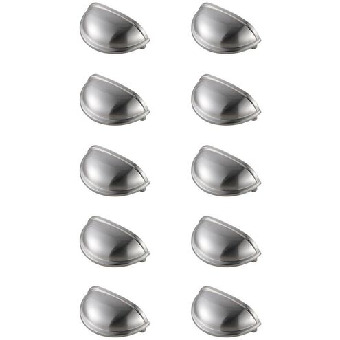 Atticus Brushed Nickel Hardware Drawer Pull, Set of 10