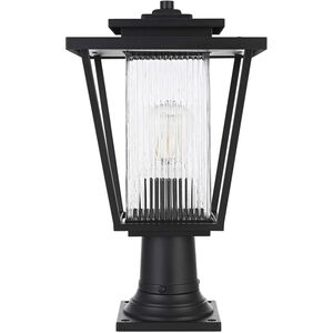 York 1 Light 17.5 inch Black Outdoor Post Light